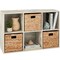 Best Choice Products 6-Cube Bookshelf, 11in Display Storage System, Organizer w/ Removable Back Panels